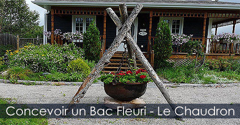 Conception d'un pot fleuri - Le chaudron en fonte