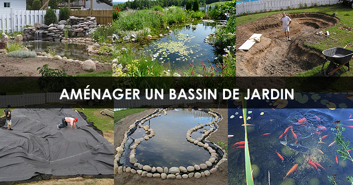 Construire Bassin Extérieur Étang ou Jardin d'eau - Plans Idées