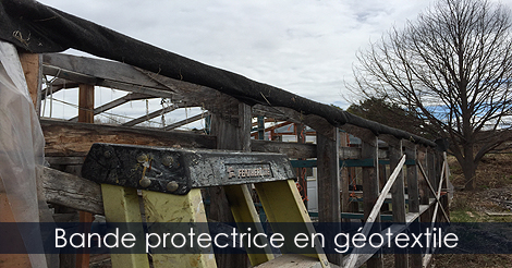 Ruban mousse pour serre - Géotextile protecteur pour serre