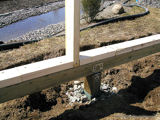Charpente des murs d'une serre - Photos Jardin Le Jardin des Patriotes - Pascal Tremblay La Baie Québec