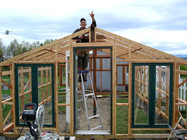 Serre en polycarbonate - Photos Jardin Le Jardin des Patriotes - Pascal Tremblay La Baie Québec