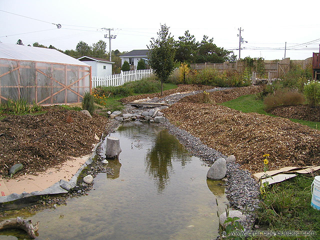 Bordure ruisseau de jardin