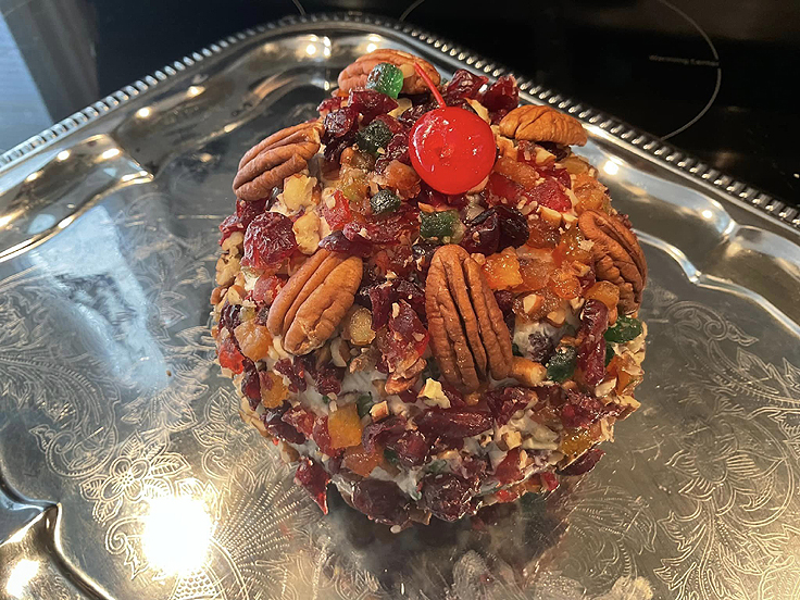 Recette de Boule de fromage aux canneberges et aux pacanes