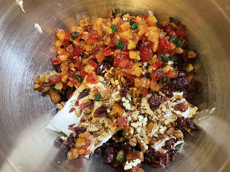 Recette de Boule de fromage aux canneberges et aux pacanes