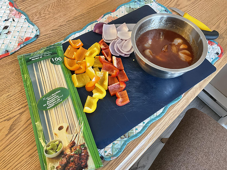 Recette de Brochettes de crevettes et de pétoncles à l'érable et à l'orange