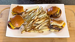 Burgers - Mini body burgers au bacon et frites