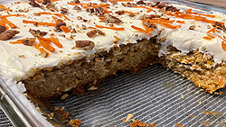 Gâteau aux carottes, aux mandarines et à la noix de coco