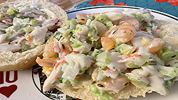 Recette de Sandwich aux crevettes et à la goberge