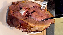 Jambon fumé aux clémentines