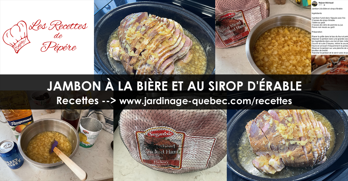Jambon à la bière et sirop d'érable