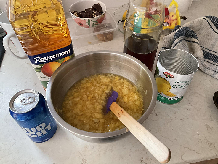 Jambon à la bière et sirop d'érable