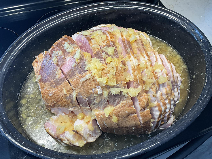 Jambon à la bière et sirop d'érable