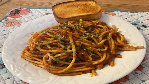 Spaghetti sauce tomate maison