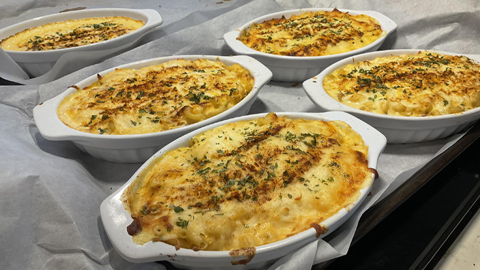 Macaroni au fromage et homard