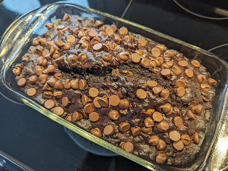 Pain aux bananes et chocolat