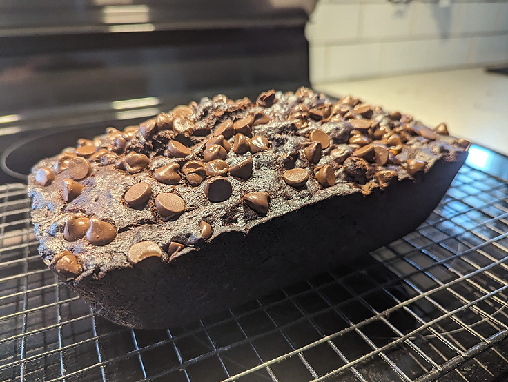 Pain aux bananes et chocolat