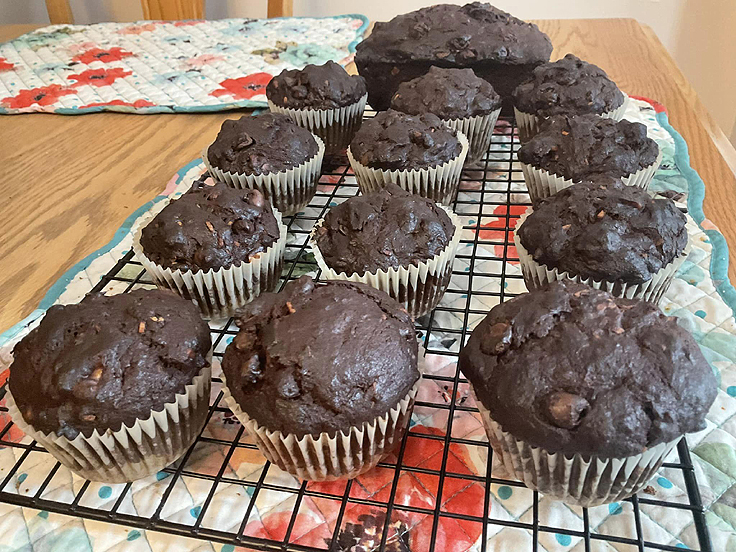 Pain aux bananes et chocolat