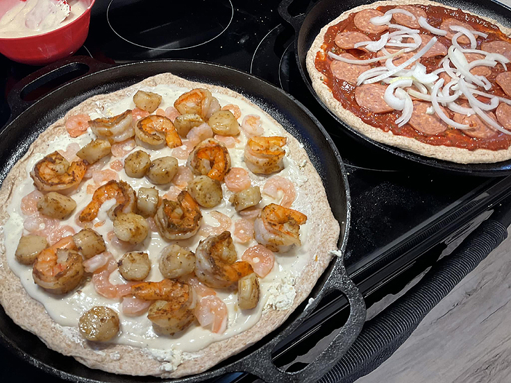 Pizza aux fruits de mer