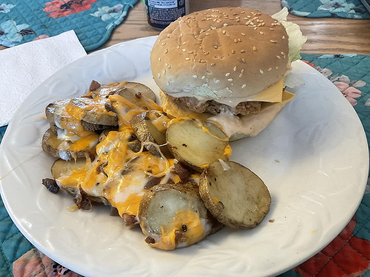 Pommes de terre au fromage à la friteuse à air