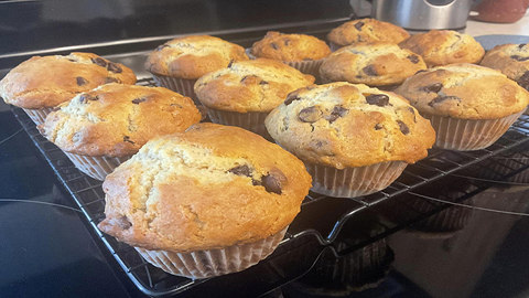 Muffins aux pépites de chocolat