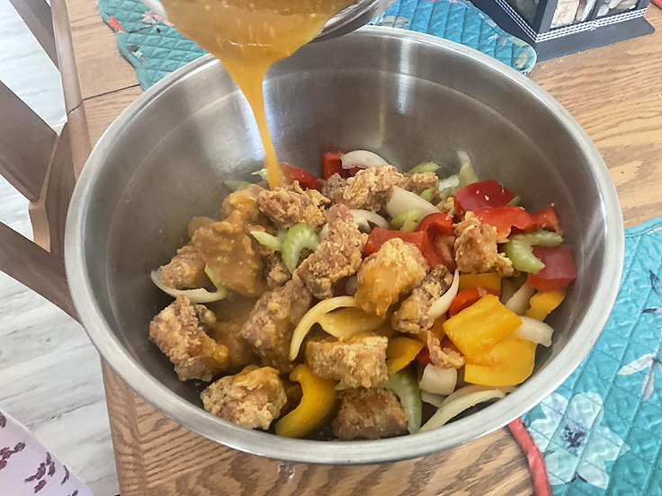 Poulet asiatique à l’orange