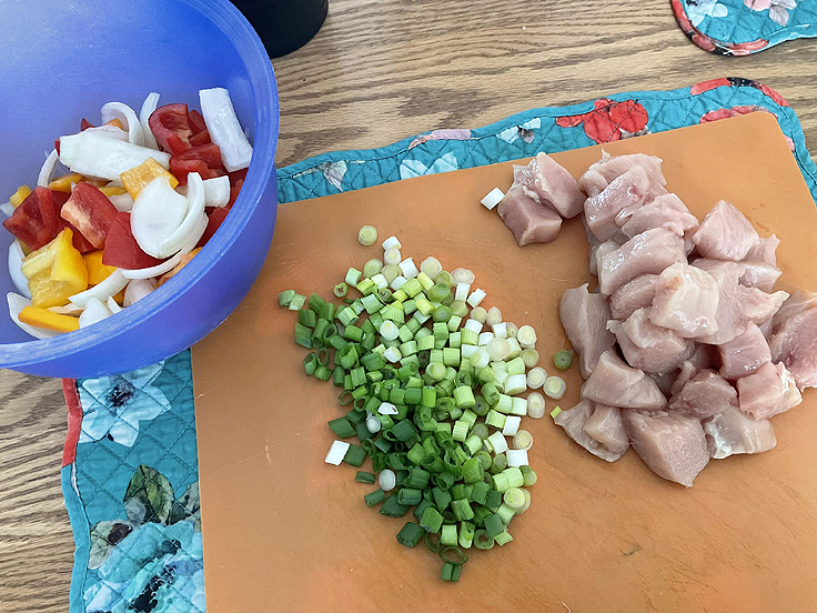 Poulet asiatique à l’orange