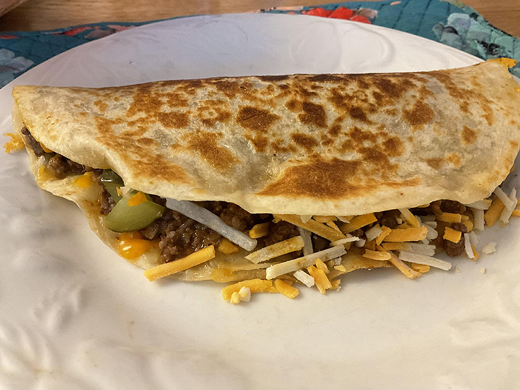 Quesadillas cheeseburger