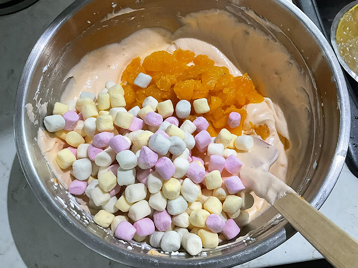 Salade de glace à l'orange