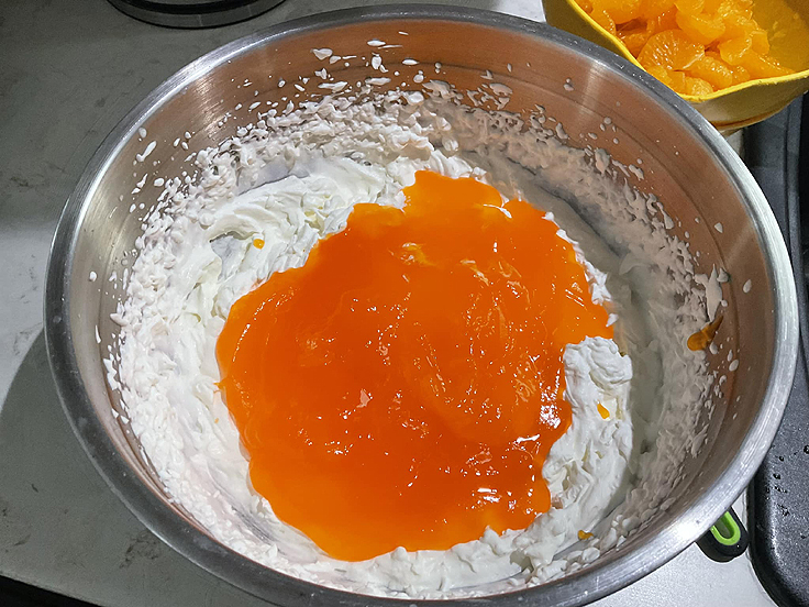 Salade de glace à l'orange