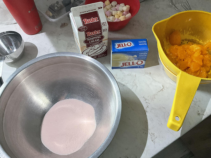 Salade de glace à l'orange