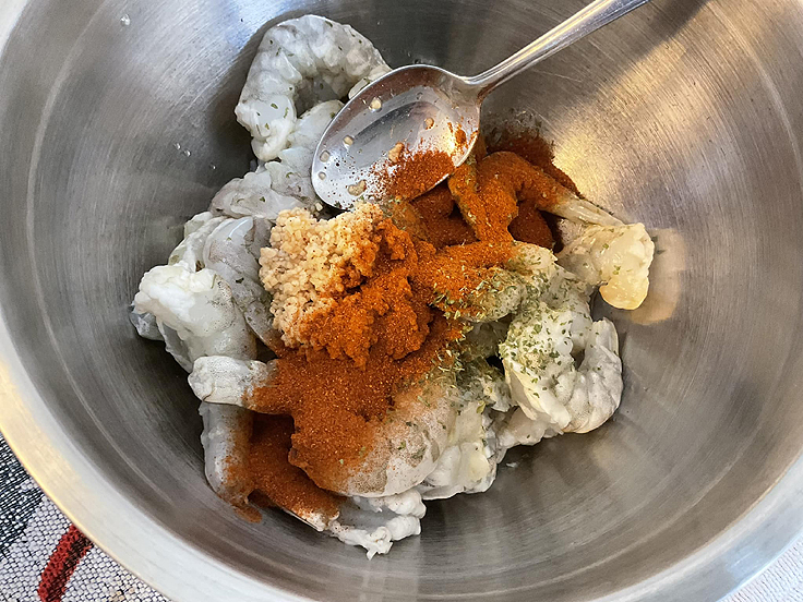 Spaghetti aux crevettes