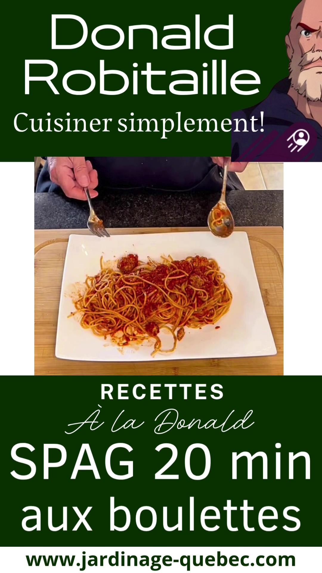 Spaghetti Boulettes de Viande en 20 minutes