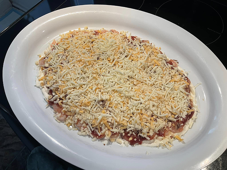 Trempette au fromage à la crème et crevettes