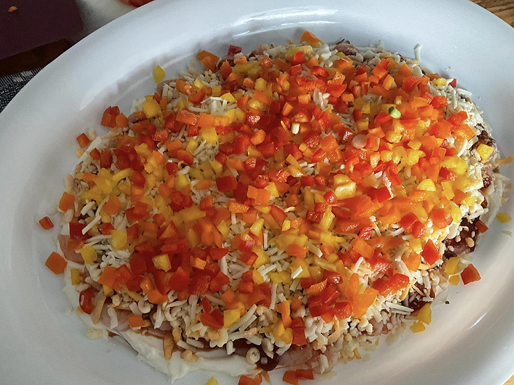 Trempette au fromage à la crème et crevettes