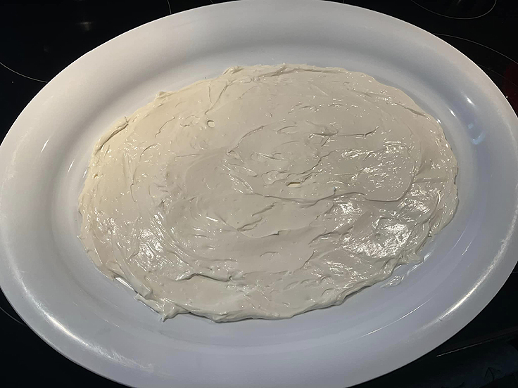 Trempette au fromage à la crème et crevettes