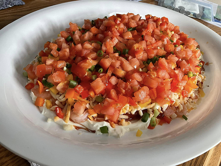 Trempette au fromage à la crème et crevettes