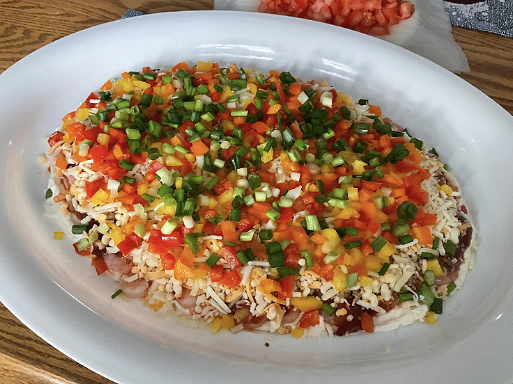 Trempette au fromage à la crème et crevettes