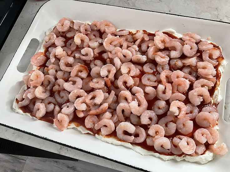 Recette de Trempette au fromage à la crème et crevettes