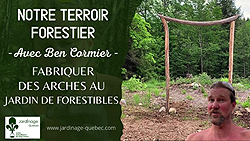Arches décoratives au jardin de forestibles - Fabrication