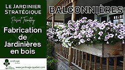 Jardinière en bois - Fabrication de cache-balconnières en plastique