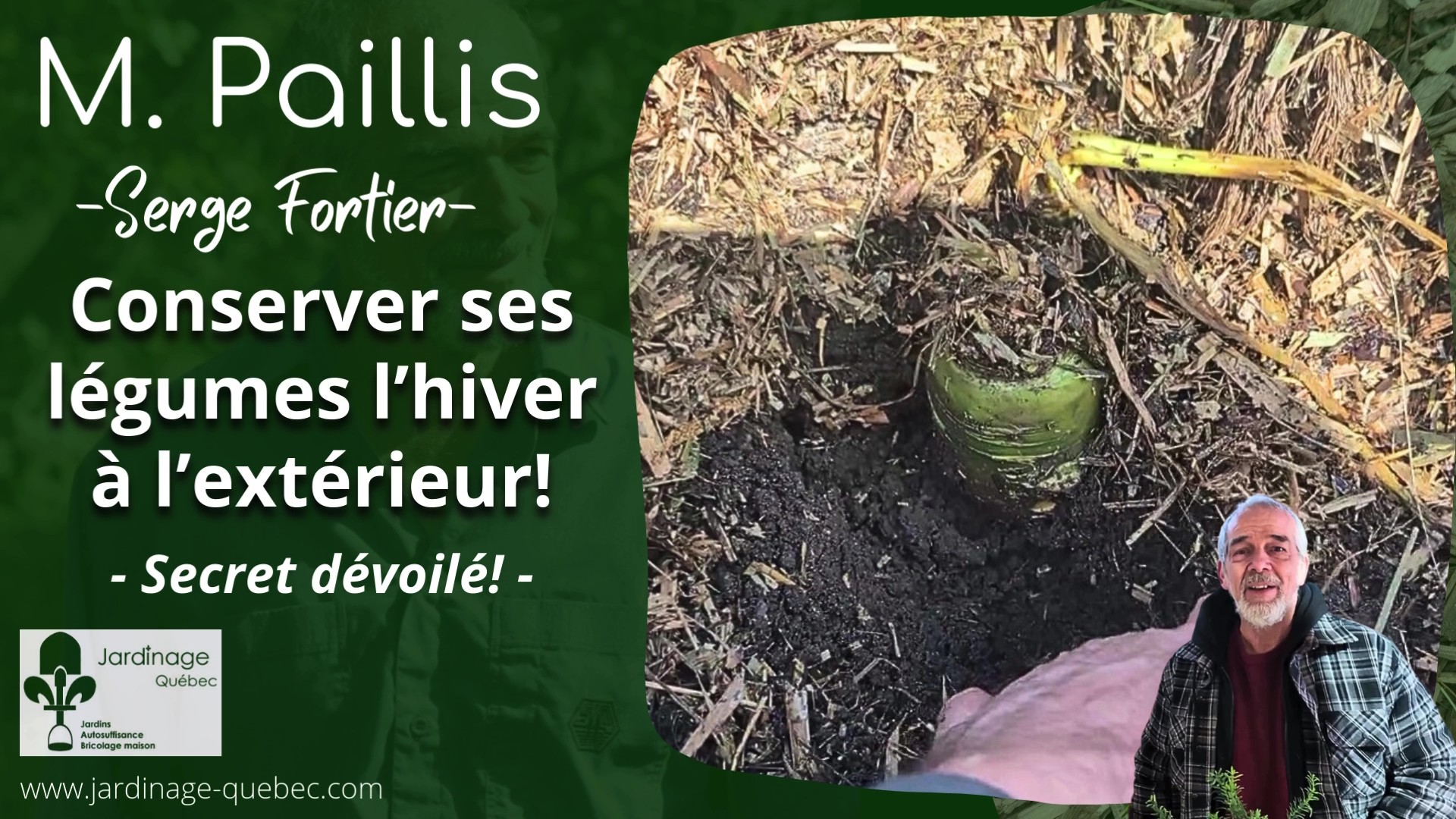 Conservation des légumes à l'extérieur durant l'hiver pour une récolte au printemps