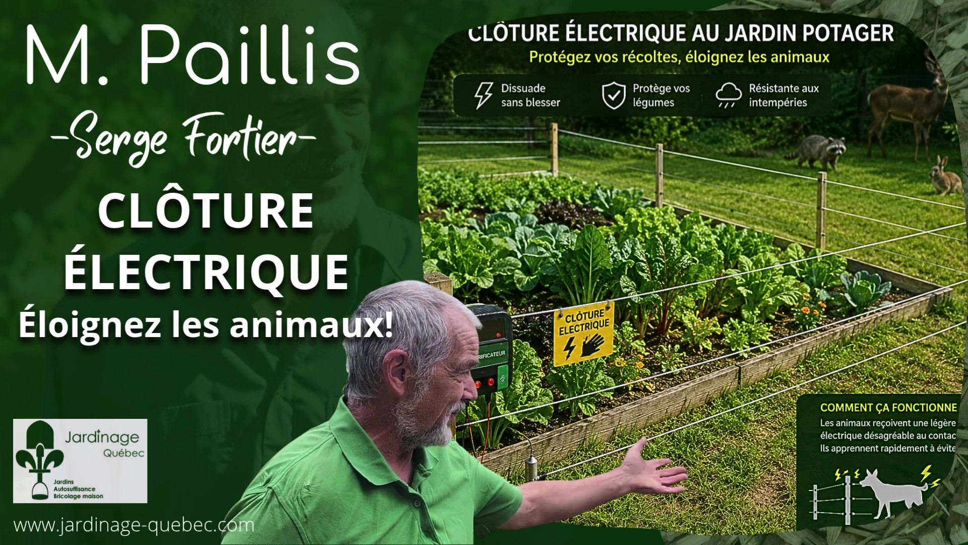 COMMENT INSTALLER UNE CLÔTURE ÉLECTRIQUE POUR PROTÉGER SON POTAGER DES MARMOTTES ET DES ANIMAUX