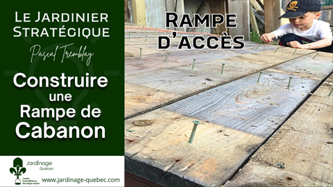 Fabriquer et installer une rampe d'accès pour cabanon